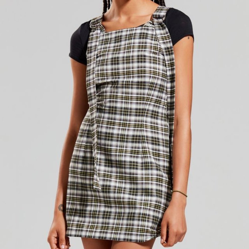 UO Raggest Priest Hitch Plaid Dress